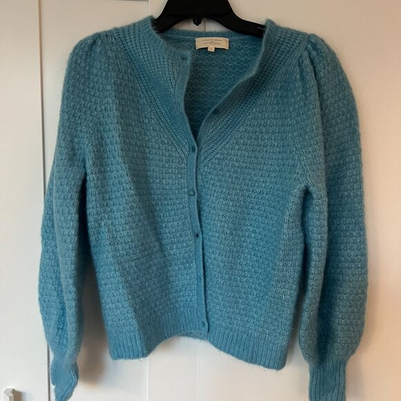 Sezane Blue Button Down Cardigan- Size Small - Picture 1 of 3